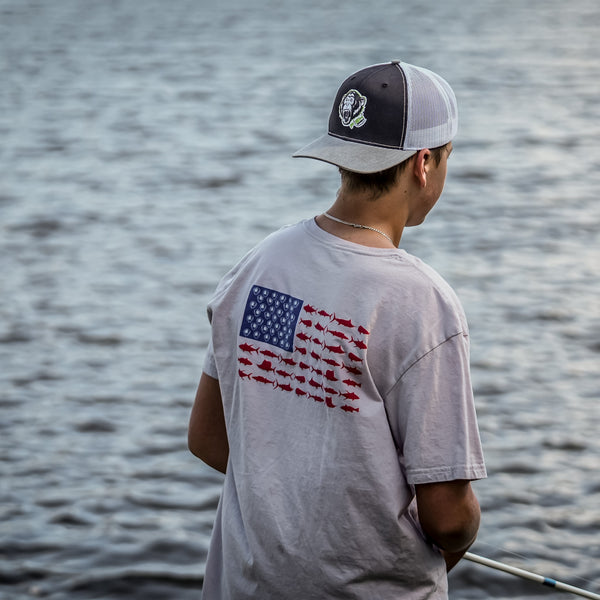 Fish Monkey Fish Flag T-Shirt
