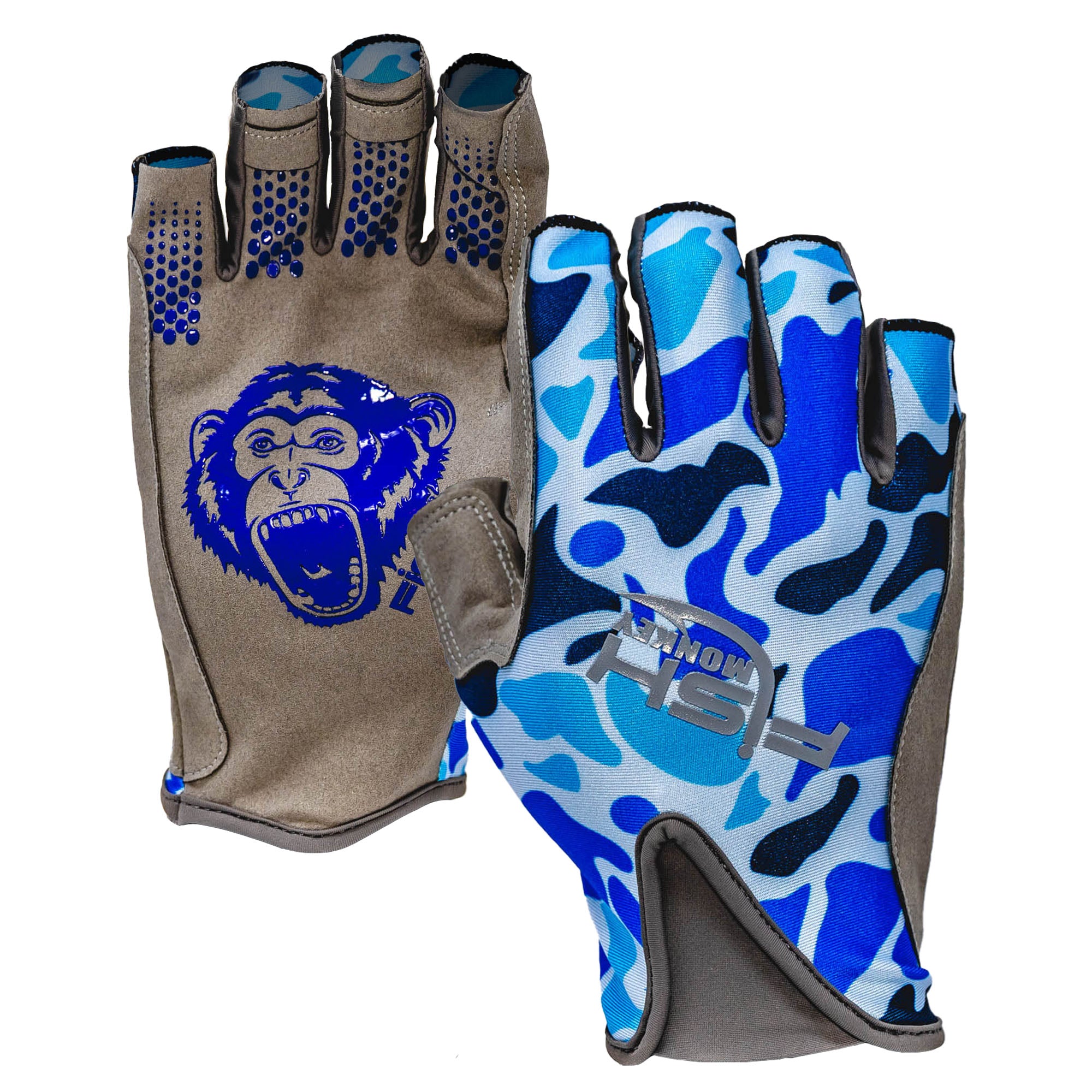 Fish Monkey Pro 365 Guide Gloves Old School Blue / Small