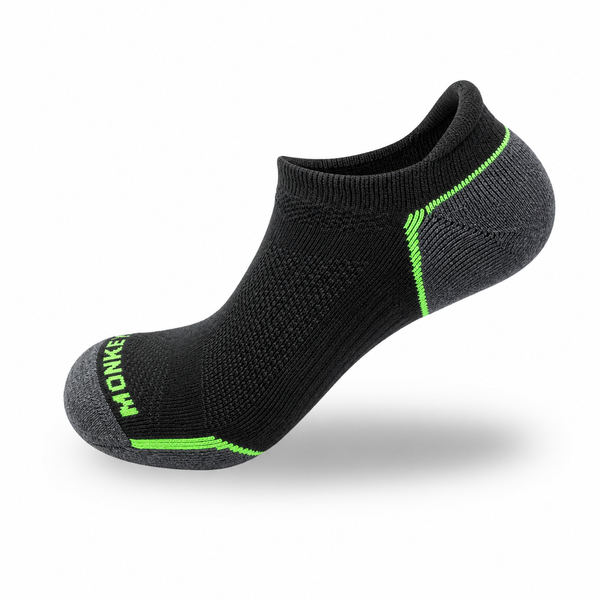 Lightweight Guide Series No-Show Fishing Sock: Extra Cushion Heel/Toe
