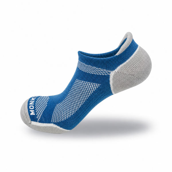 Lightweight Guide Series No-Show Fishing Sock: Extra Cushion Heel/Toe