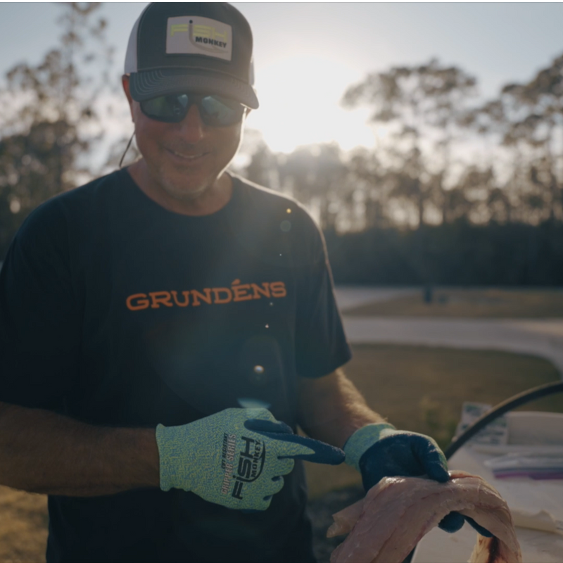 Gripper Cut-Resistant Fish Filleting Glove