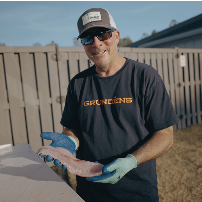 Gripper Cut-Resistant Fish Filleting Glove