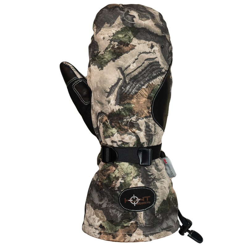 “YETI HUNT mitten in Mossy Oak Terra Gila camo with Sherpa fleece lining”