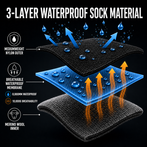 HYDRO-BLOCK Waterproof Sock "Boot Cut"
