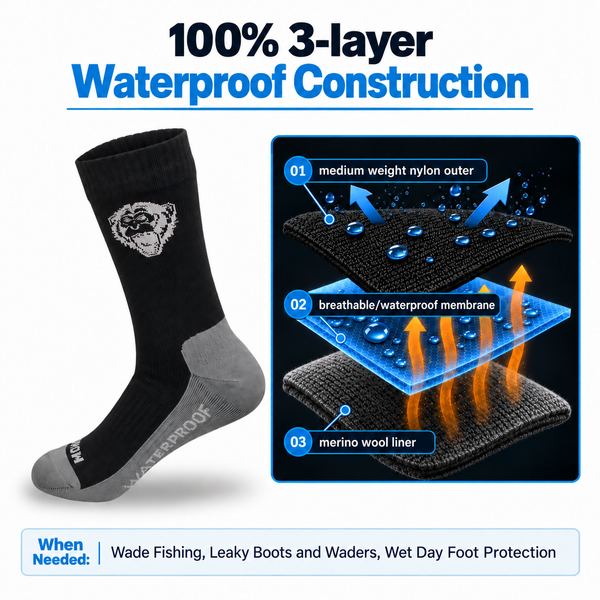 HYDRO-BLOCK Waterproof Sock "Boot Cut"