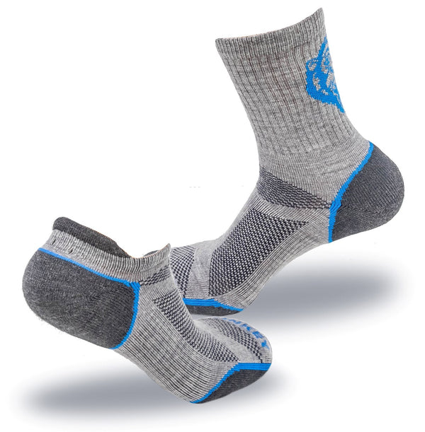 2-Pair Lightweight Merino Socks (Light Grey)