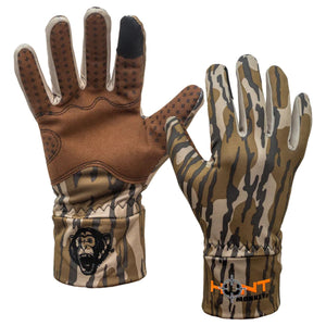 “Ridge Runner hunting glove in Mossy Oak Original Bottomland camo”