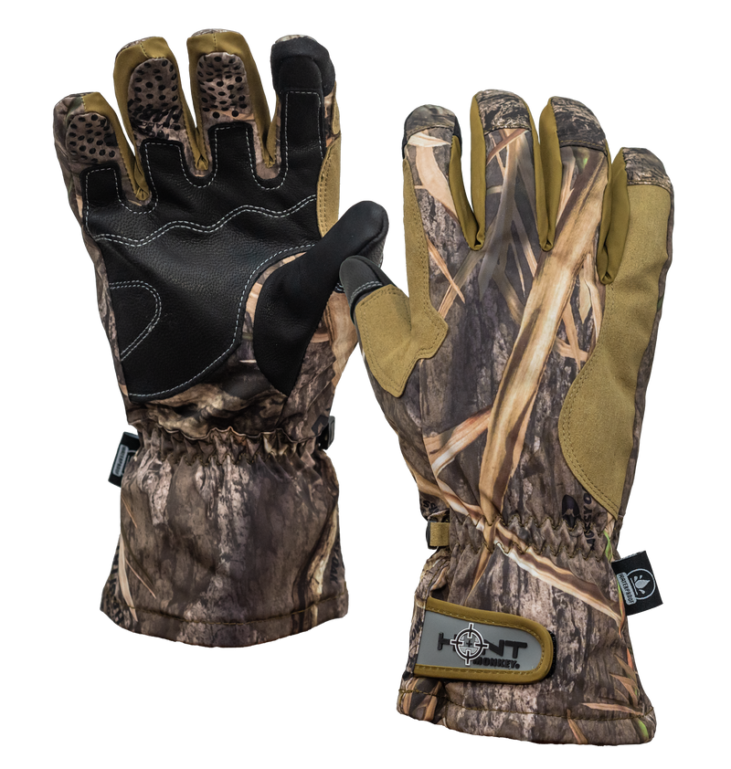 "Apex Hunt Waterfowl Glove in Mossy Oak Shadoe Grass Habitat camo"